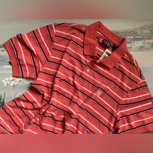 Chaps Mens Striped Polo Golf Shirt ⛳️🏌️‍♂️